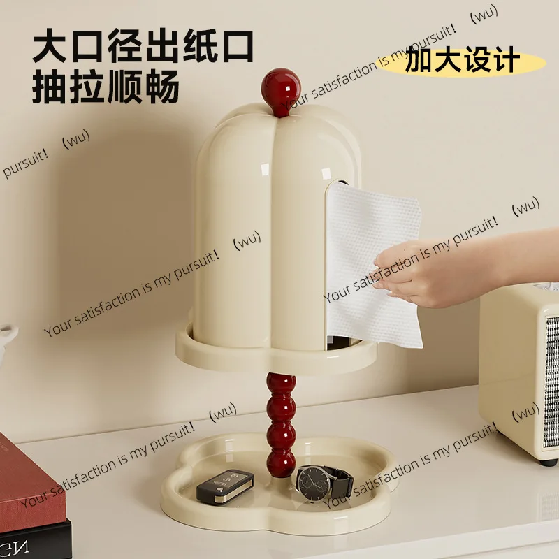 tissue box, high-value bathroom, high-end multi-functional double-layer rack, sealed dust-proof with cover,retro pumping carton.