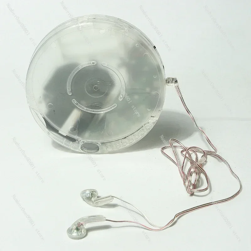 Fully Transparent CD Player Walkman Player Portable Album Headphones USB Cable External Speaker