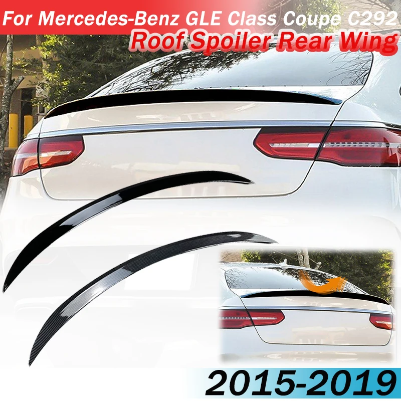 For Mercedes-Benz GLE Class Coupe C292 GLE350 GLE400 GLE450 GLE63 For AMG 2015-2019 Exterior Roof Spoiler Rear Wing Body Kits