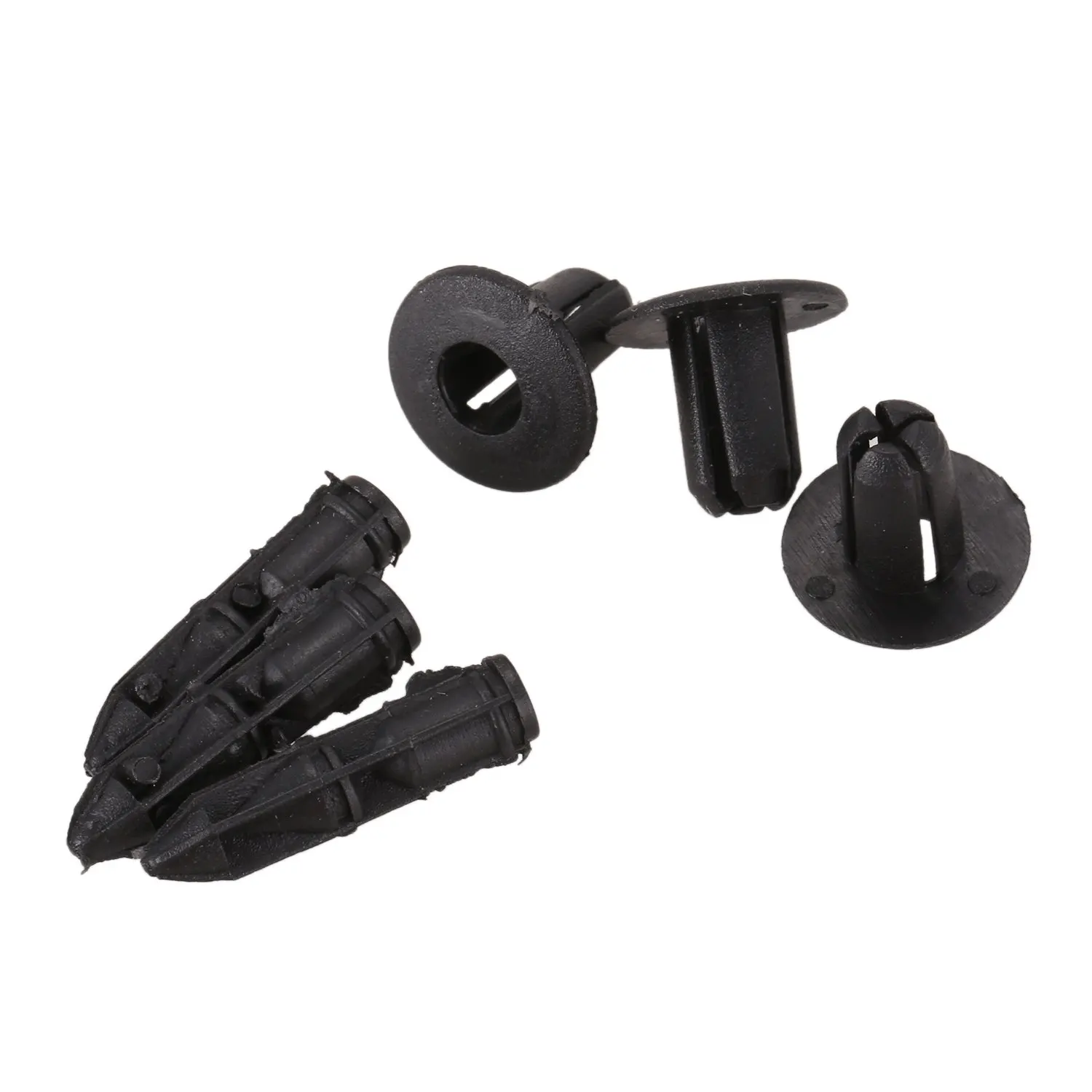 6mm x 12mm Plastic Rivets Car Push Clips 50