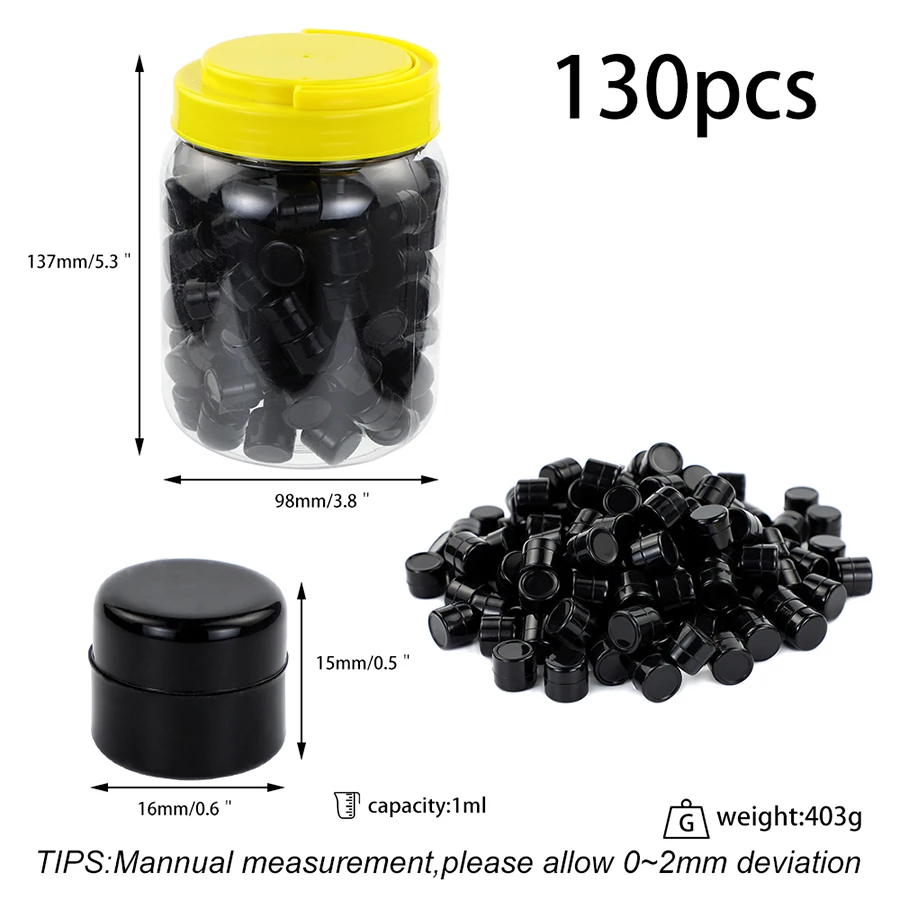 Mini 130Pcs 1ML Wax Container Oil Silicone Slick Box Face Cream/Lotion/Cosmetic Travel Containers Wholesale Tank Gifts Canned