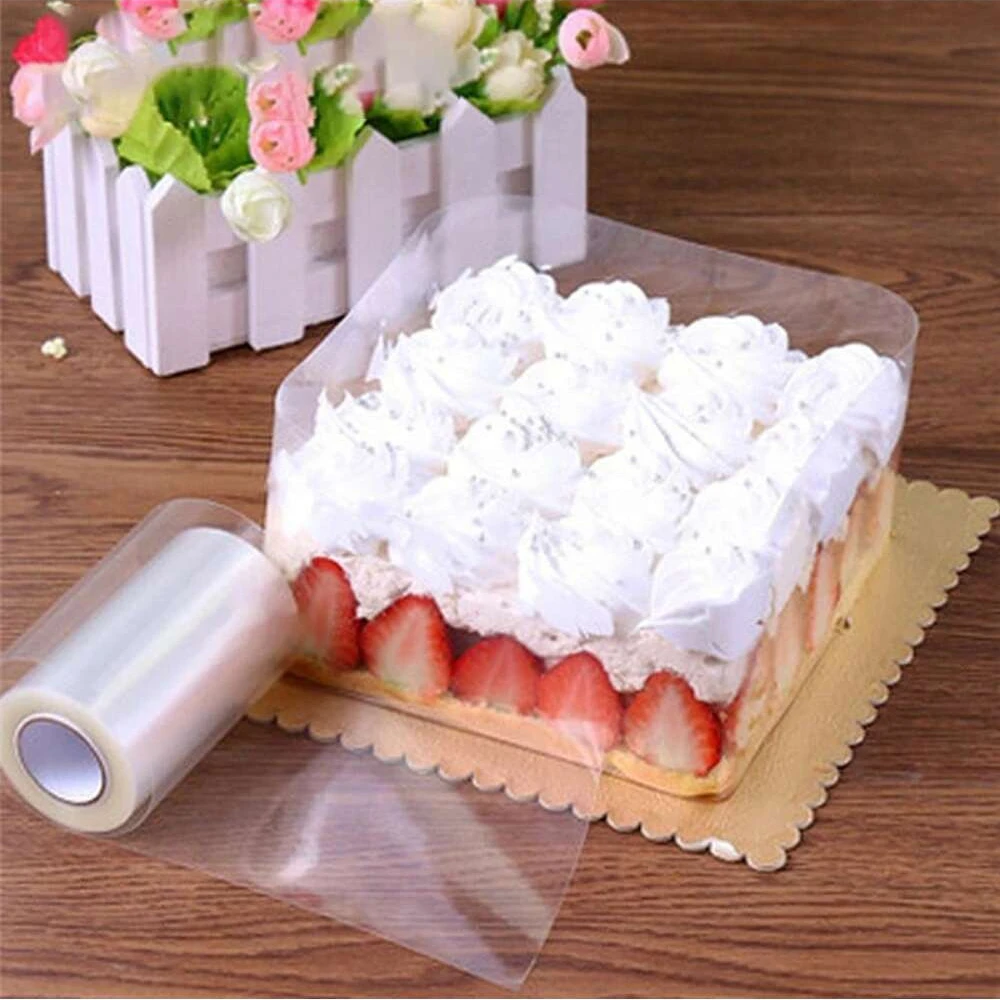 1 Roll Cake Surround Film Transparent Cake Collar Baking Kitchen Mousse Chocolate Cake Sheets Surrounding Edge Pastry Cake Tools