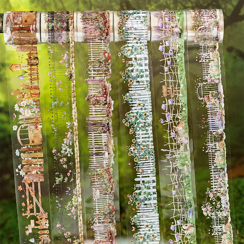 6-volumes-fita-decorativa-pet-com-tema-de-cerca-de-jardim-em-aquarela-material-para-paisagismo-scrapbook-diy-fita-estetica-presente-de-aniversario