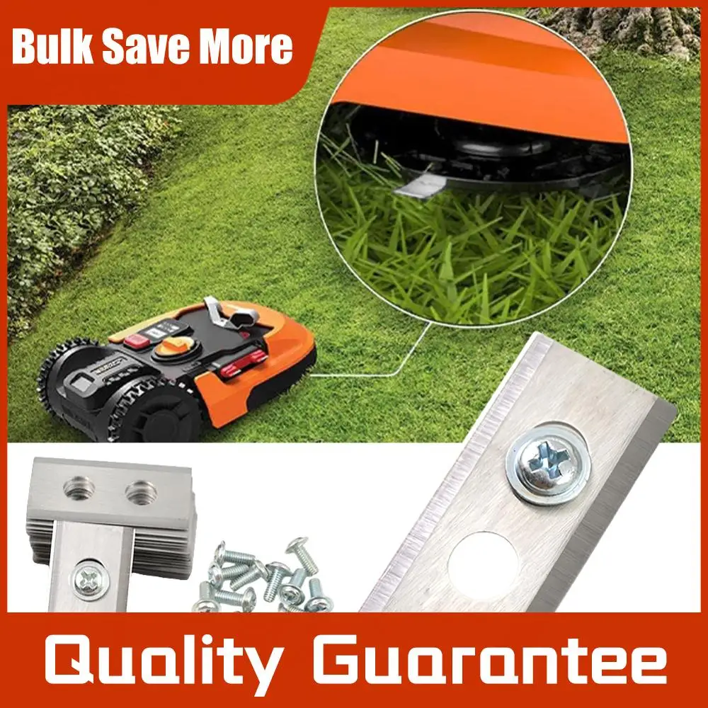 

36 шт. сменных металлических лезвий для газонокосилок с шайбами и винтами, двухдырочные лезвия для роботов-газонокосилок Mammotion Luba