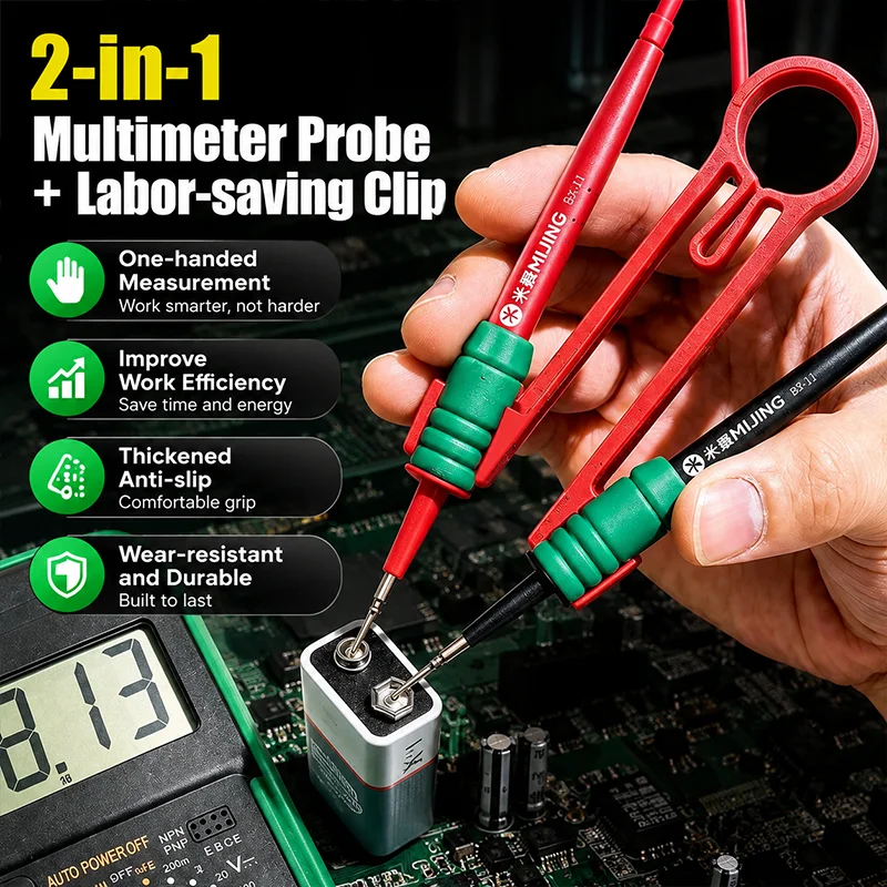 Sonde de test de précision MIJING BX-11 pour réparation de téléphones portables, testeur de tension universel, outil de diagnostic de circuits imprimés