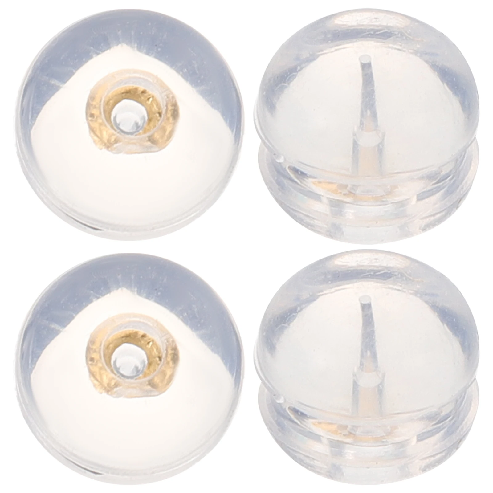 

4pcs Metal Locking For Studs Small Backs Replacement Women Accessories Diy Earring Supplies Heavy Earring Support Backs