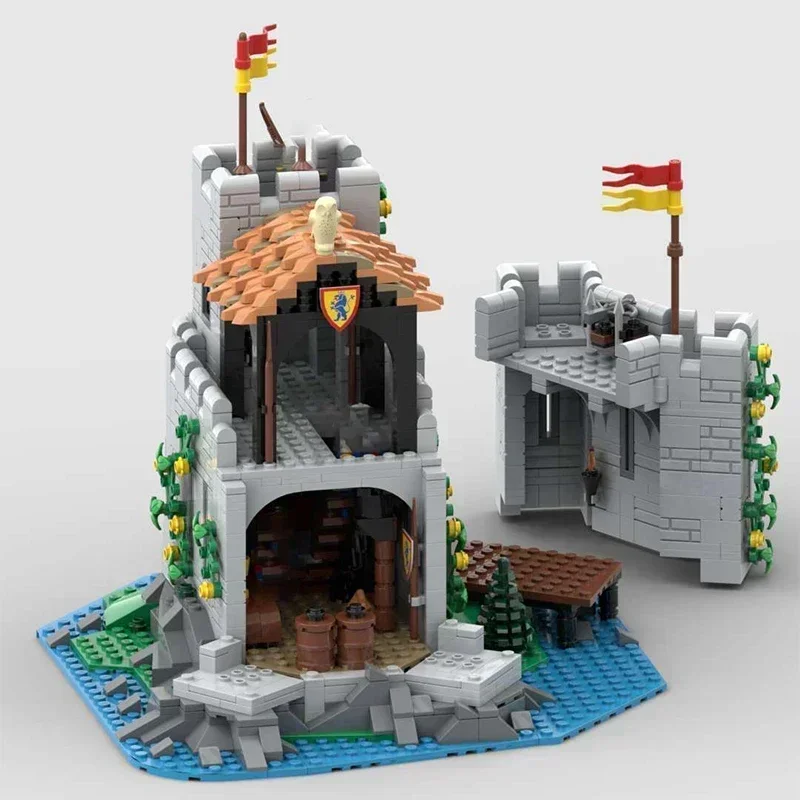 Décennie s de construction modulaires de modèle de château militaire, briques MOC, technologie lavés-poste de KnPackage, jouets d'assemblage de bricolage, cadeaux de Noël