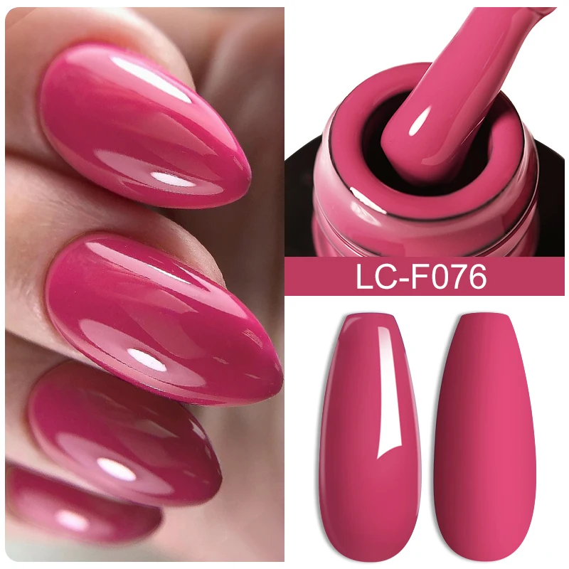 LILYCUTE 7ML Glitter Gel เล็บที่มีสีสันกึ่งถาวร Soak Off UV LED เล็บสำหรับเล็บ Matte Coat nail Art Design