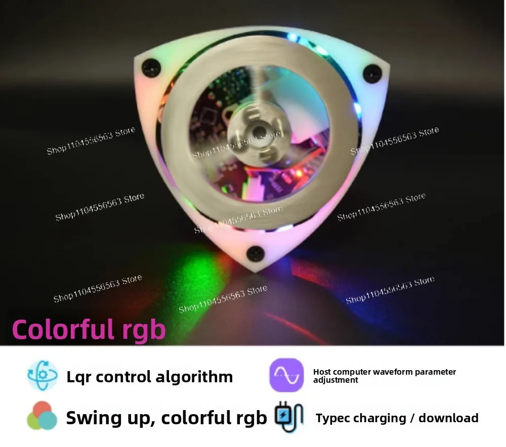 Self Balancing Lero Triangle LQR Control SimpleFOC ESP32 Open Source Robot with RGB Light Type-C Charging