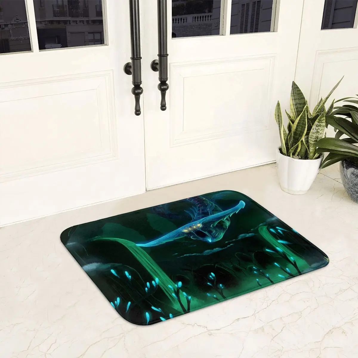 Subnautica Ghost Leviathan Non-slip Doormat Floor Mat Sand Scraping Carpet Rug for Kitchen Entrance Home Bedroom Footpad Mats