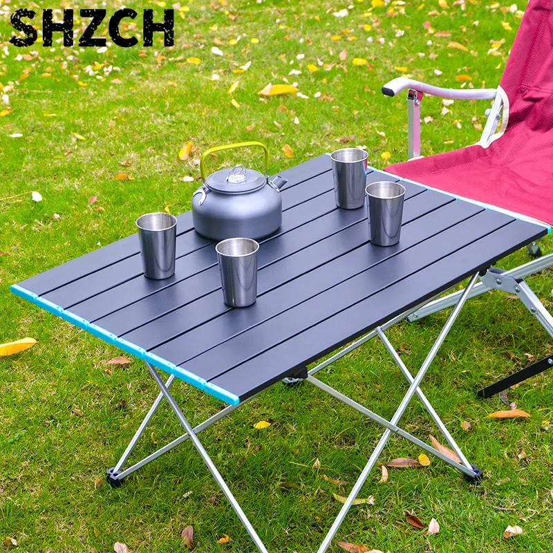Ultralight Portable Folding Camping Table Foldable Outdoor Dinner Desk High Strength Aluminum Alloy For Garden Party Picnic BBQ