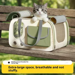 Mochila de transporte transpirable para gatos y perros en exterior