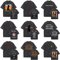 Rapper Eladio Carrion 2025 New Album DON KBRN Vintage Washed T-shirts Men Women Fashion Hip Hop Oversized Short Sleeve T Shirts