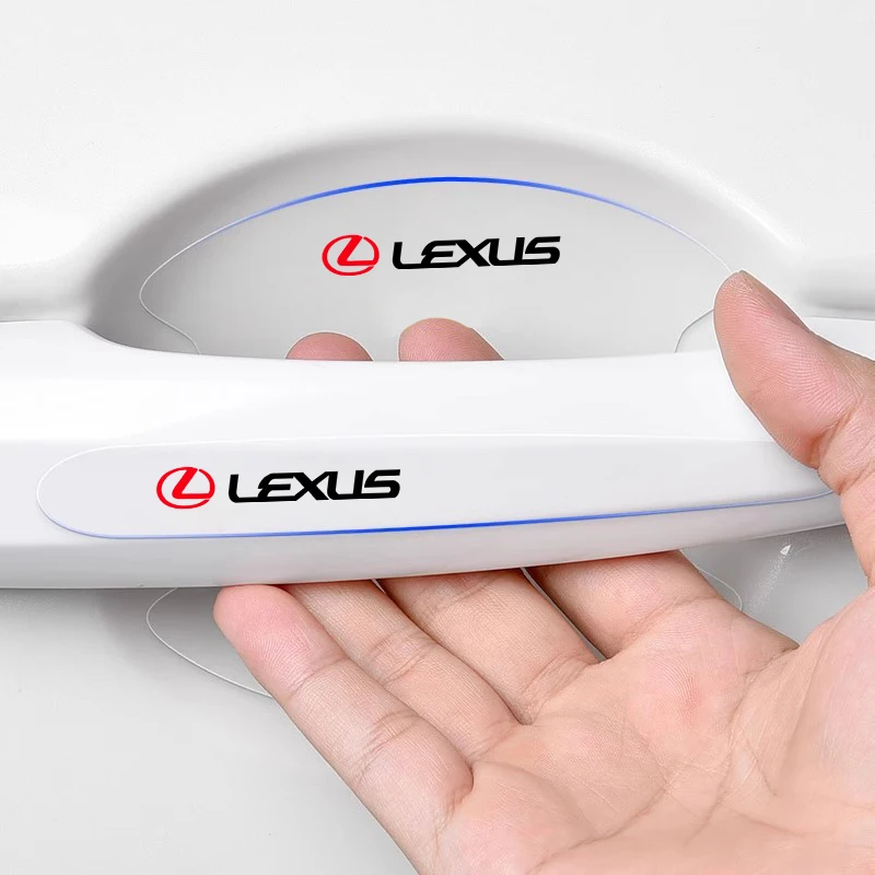 

Car Sticker 8Pcs Car Door Handle Protector Stickers Decals For Lexus LS LC RZ IS350 ES300 GS350 CT200h GX460 LX570 RX500h NX300
