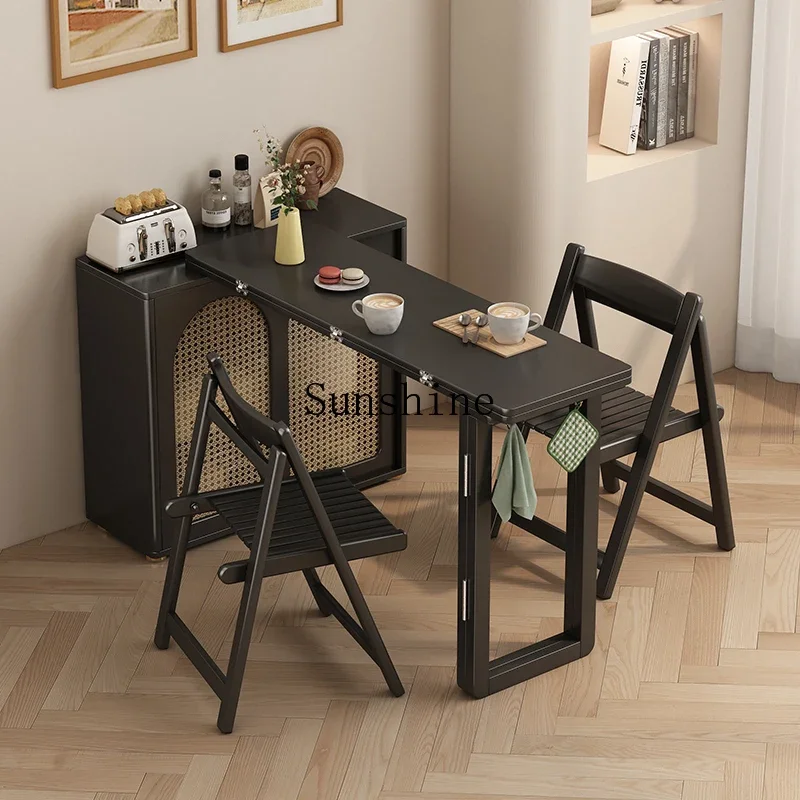 

Medieval ultra-thin side cabinet against the wall household dining table