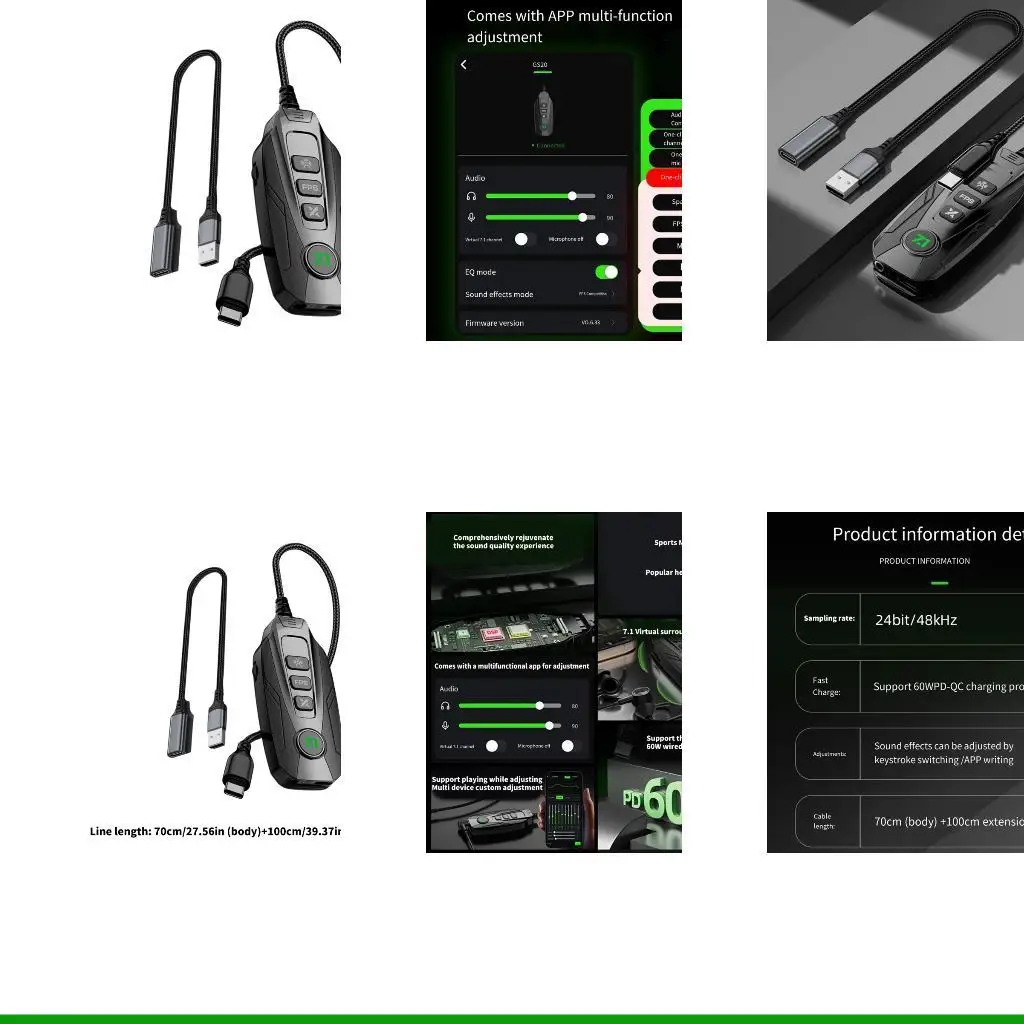 u55c-gs20外部usbミニサウンドカード71-virtual-surversound機能を備えたpcノートブックおよびタブレット用チャネル