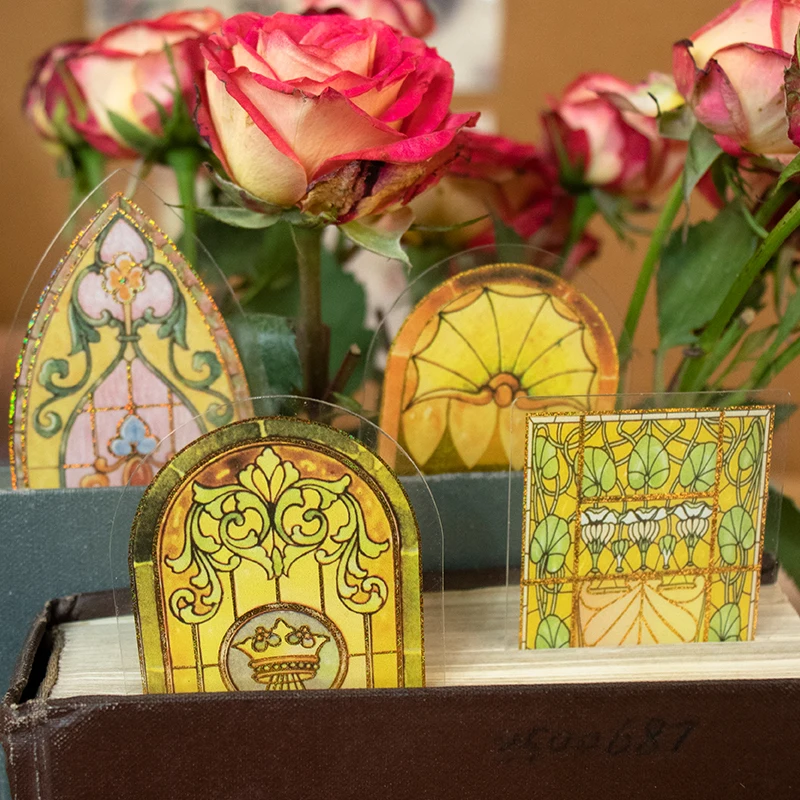 8Packs/Lot Romance Serie Retro Bericht Huisdier Sticker