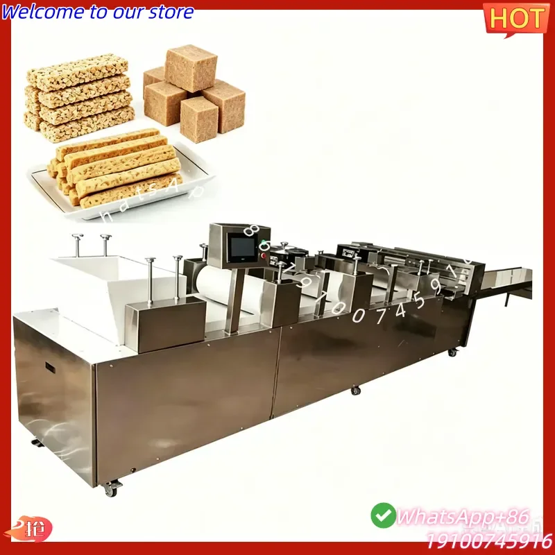 2026Hot High Quality Peanut Cake Bar Forming Cutting Machine Peanut Candy Bar Making Line Cereal Bar Production Line Cereal