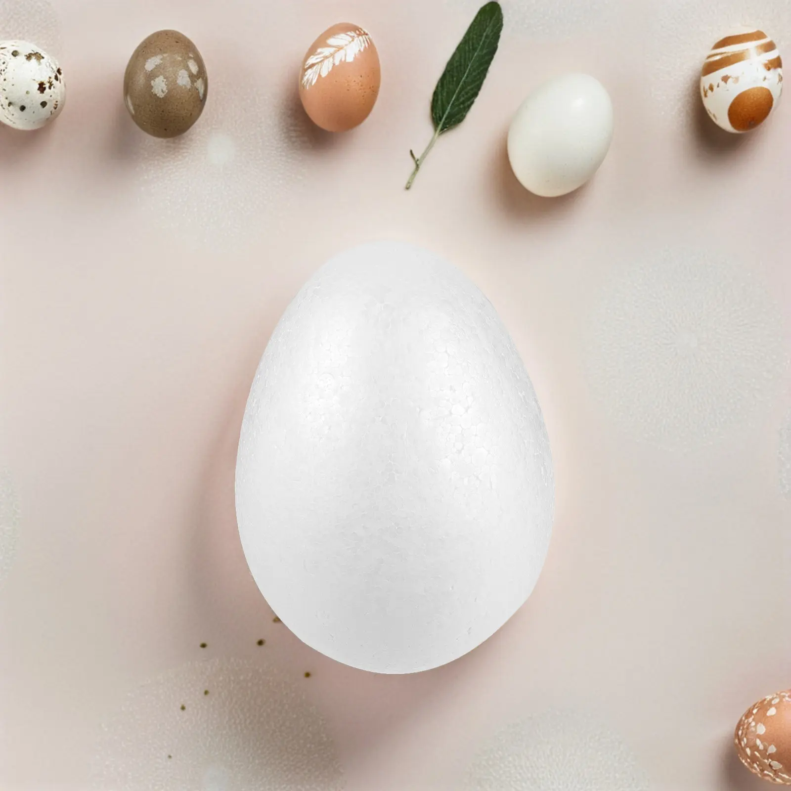 

3Pcs Polystyrene Foam Craft Eggs White 7 to Paint Lightweight for DIY Holiday Crafts Easter Halloween Christmas School