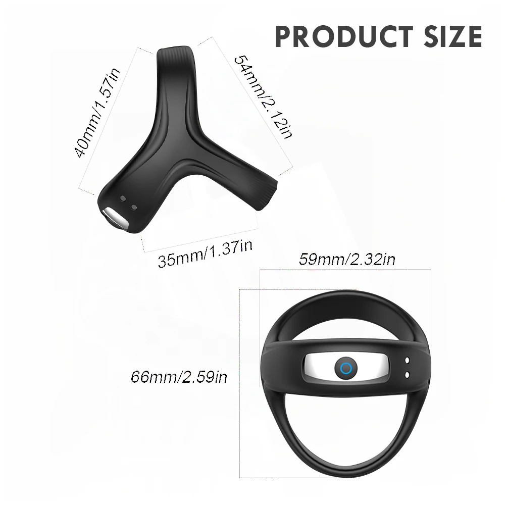 Powerful Vibrator Cock Ring for Men Delay Ejaculation Penis Ring Sex Toys Lock Penisring Cockring Adult Male Sex Supplies 18+ - Image 6