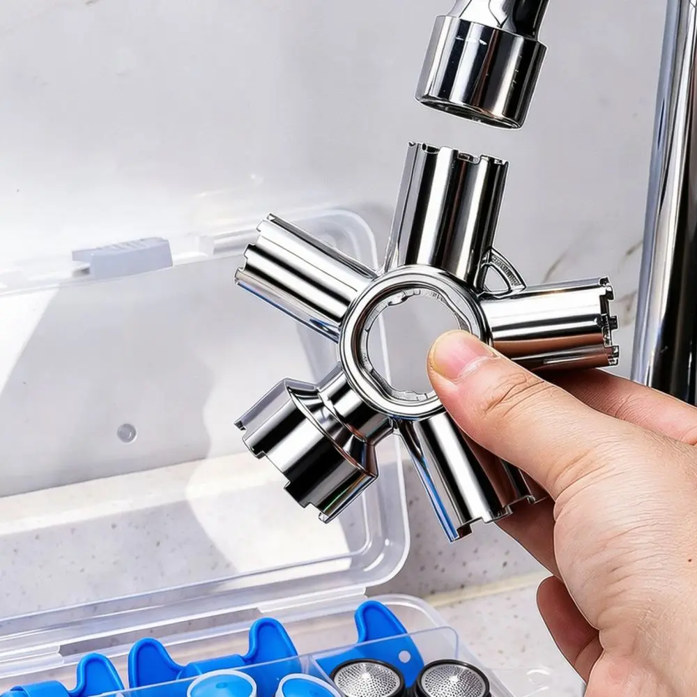 Bathroom Kitchen Faucet Aerator Key Spanner Plumbing Tool For Tap Bubbler Maintenance Cleaning Repair Hardware Kit