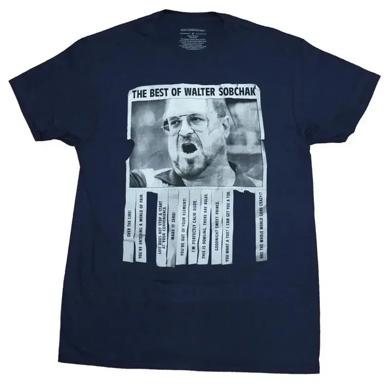 The Big Lebowski Mens T shirt Best of Walter Sobchak Pull Tab Quotes