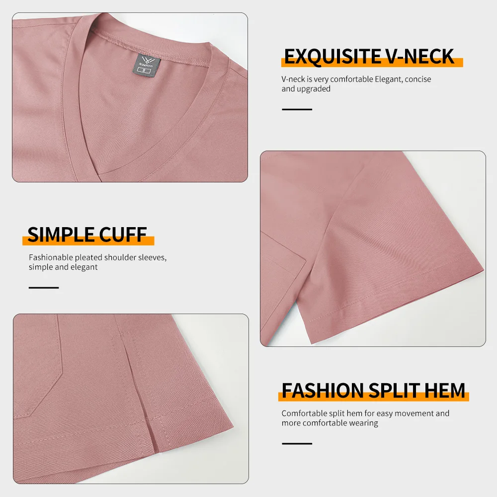 Nurse Accessories Pet Hospital Scrubs Sets Medical Clothing Women Dental Clinic Work Uniforms Beauty Salon Spa Workwear Overalls