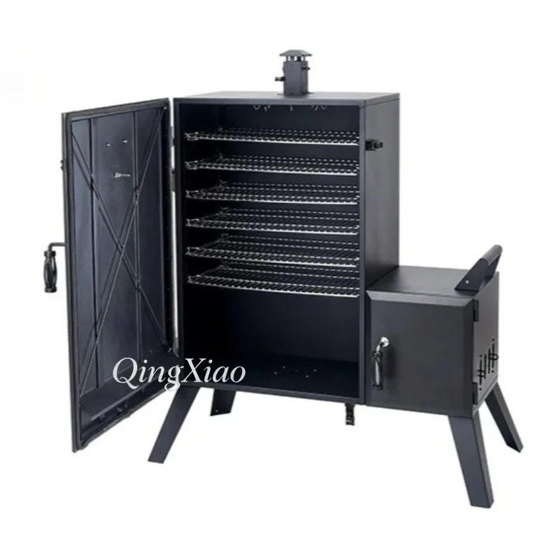 American Multi-layer Fruitwood Charcoal Oven Suitable for And Home Grilling Ideal for Ribs Sausages Bacon and Outdoor Cooking