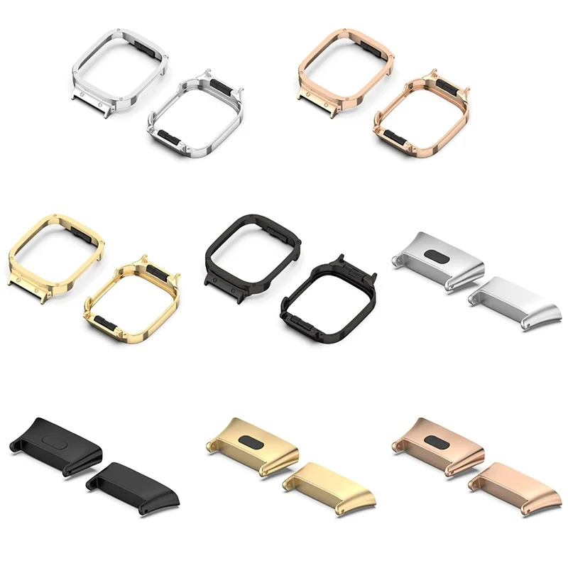 20mm Watch Strap Wristband Metal Connector Head For Redmi Watch3 Mi Watch Lite3 SmartWatch Metal Protective Frame Accessories