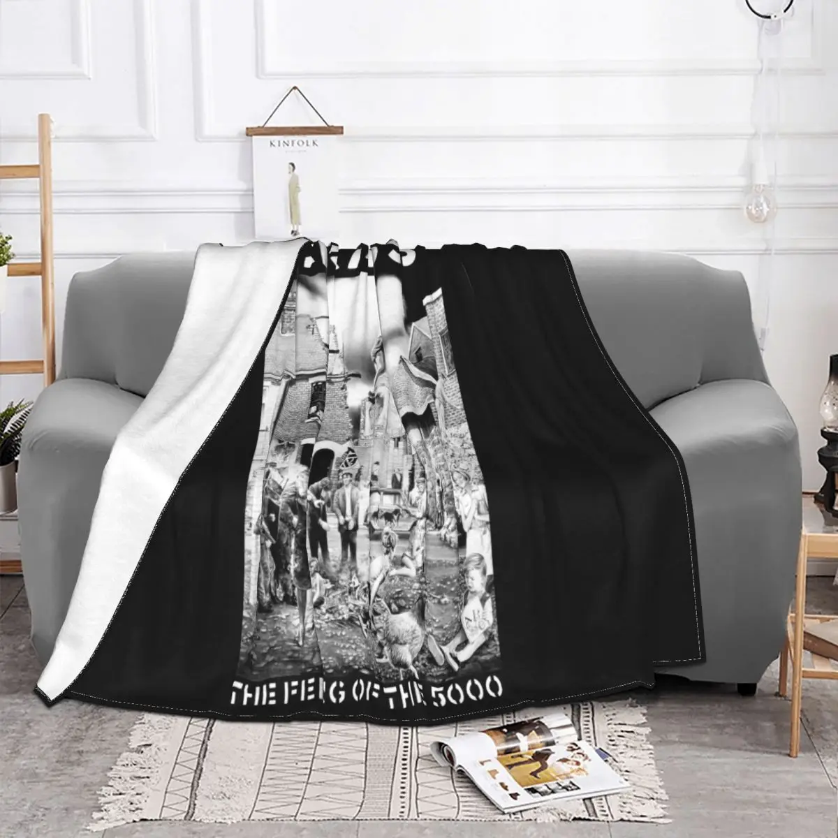 Crass Feeding Of The 5000 Uk Anarcho Punk Crass Mens Halloween Humor Colour Crewneck Present Throw Blanket