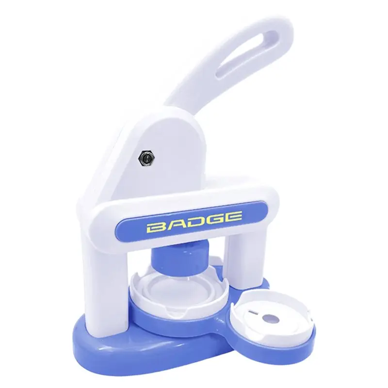 A71Z 86Pcs Kid Gift Button Maker Machine, 55+35MM Pin Making Button Press With 36Pcs Button Parts+Circle Cutter+Picture