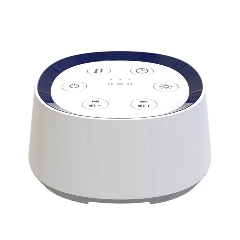 FULL-Portable White Noise Machine 30 Soothing Sounds Night Light Timer Rechargeable Sleep Aid For Adults Kids