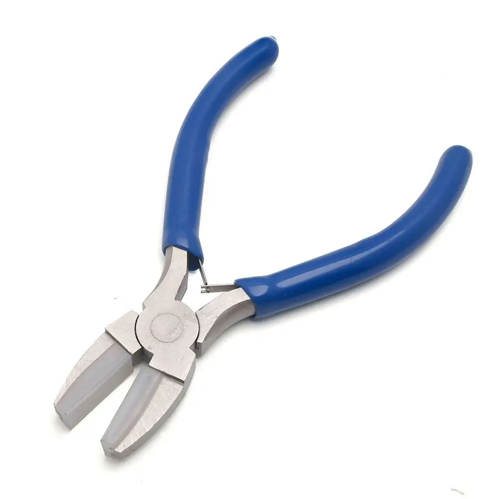 Multifunction Plat Nose Pliers Scratch Resistant Portable Jewelry Making Pliers Carbon Steel Non-slip Handle DIY Tool Pliers