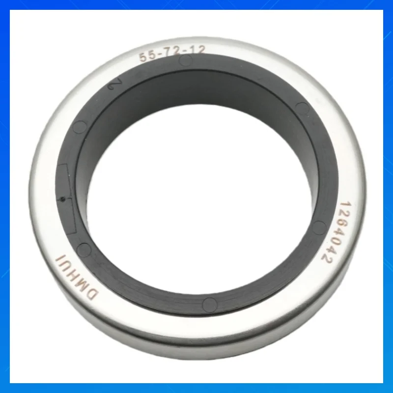 

B2PT Oil Seal 55x72x12 Double Lip Seal Stainless Steel Oil Seal PTFE+SS For Screw air compressor, chemical pump, vacuum pump