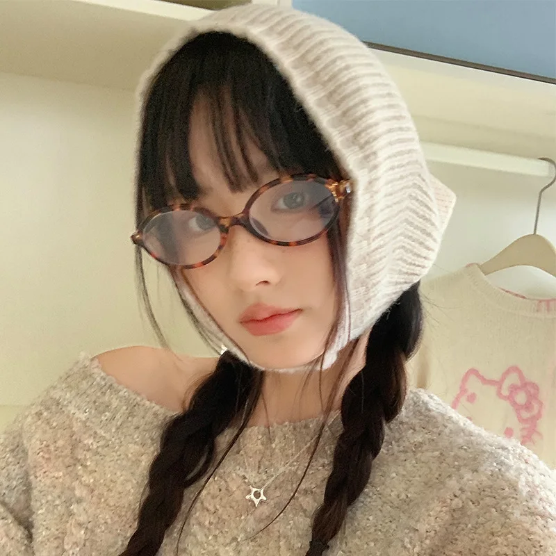 

Новый треугольный шарф для волос, теплый шерстяной платок для женщин, утепленный вязаный шарф, женский головной убор, уличные зимние кашемировые шарфы