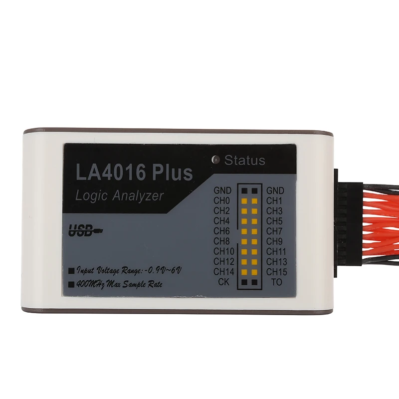 New LA4016 16 Channel Logic Analyzer 400MHz Max Sample Rate Support Plus View