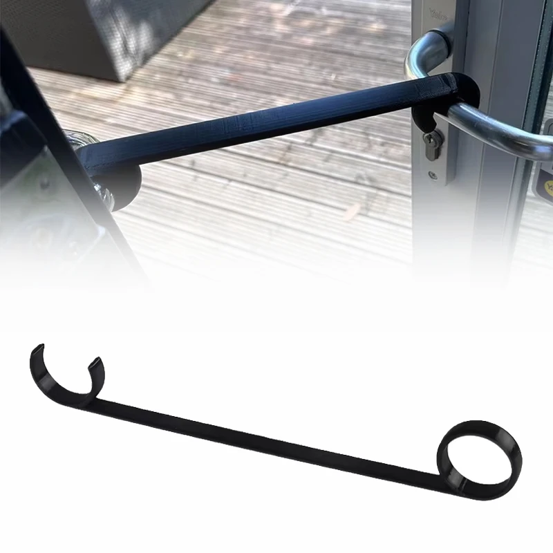 1Pc French Door Stabilizer Balcony Door Vent Hook Anti-Scratch Door Stopper Double Sliding Door Bracket Balcony Door Ventilation