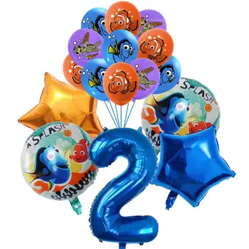 15 ks fóliový balónek s motivem Hledá se Nemo, dětské narozeninové číslo, balónek, párty dekorace, kreslená rybka Dory, hračka, miminko, svatební dekorace 10 nejlepší prodej Narozeninové dekorace Nemo - №9