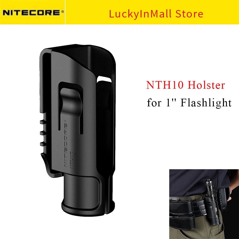 

Nitecore NTH10 Tactical Hard Pouch Holster Mounts Holder for 1" Flashlights Outdoor Torch Hunting Professional Accessories