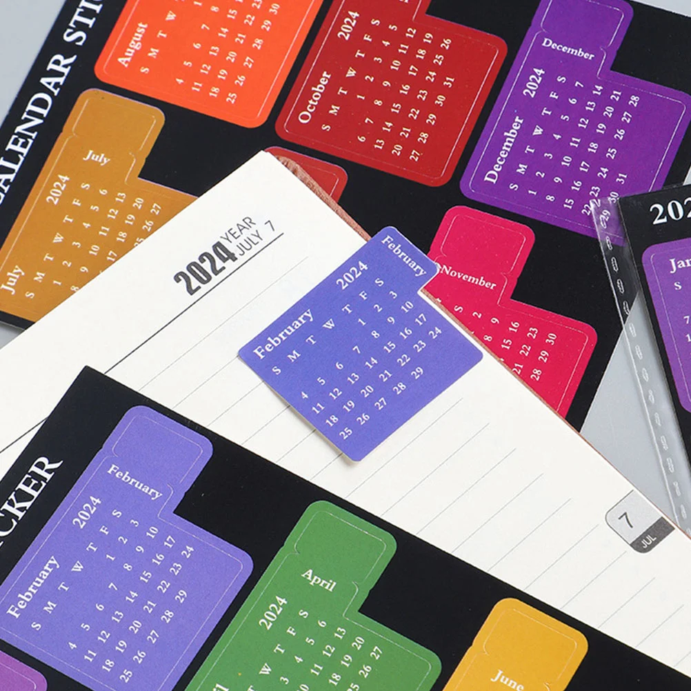 Van Huishoudmaand Index Sticker Schoolplanner Stickers Multifunctionele Boektabs Diy Planner Tabs