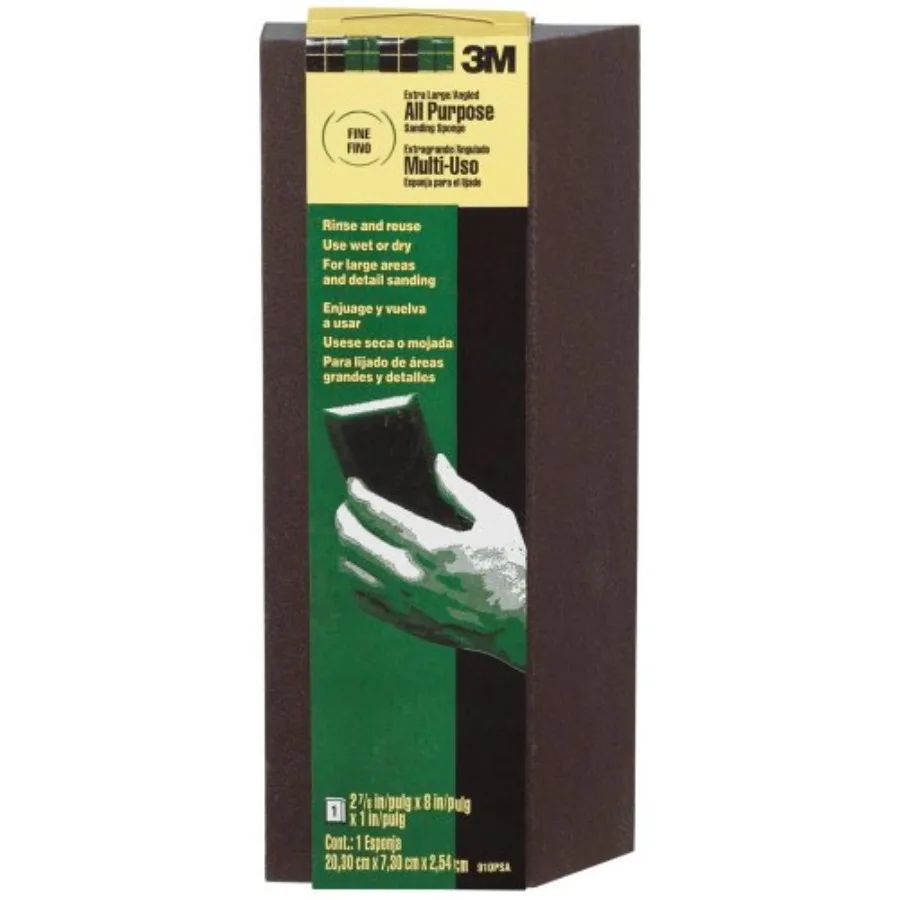 

SANDING SPONGE FINE XL for DIY Craft Projects Gray Ultra-Fine Texture Smooth Finish Durable and Reusable