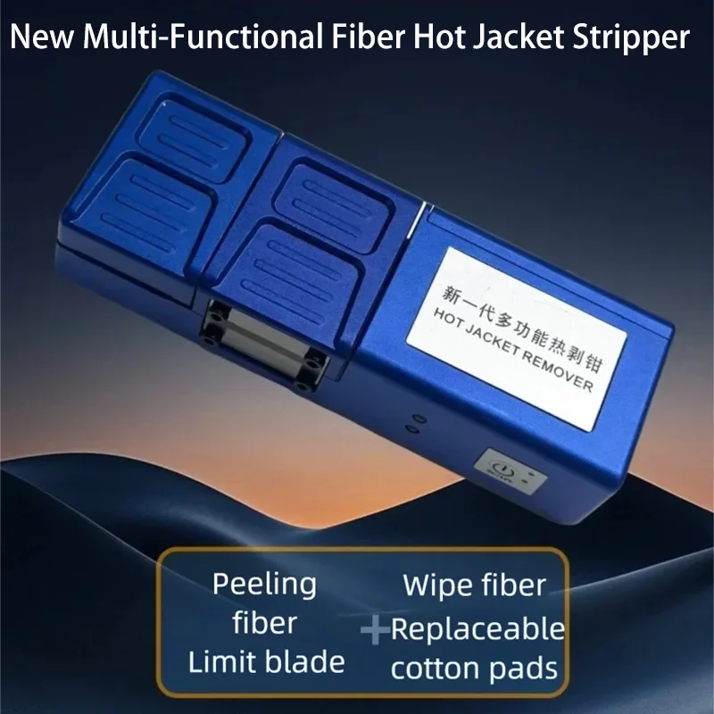 

2026 New Multi-functional Fiber Hot Jacket Stripper Cable Cutter Thermal Stripping Pliers Heated Optical Ribbon Tool