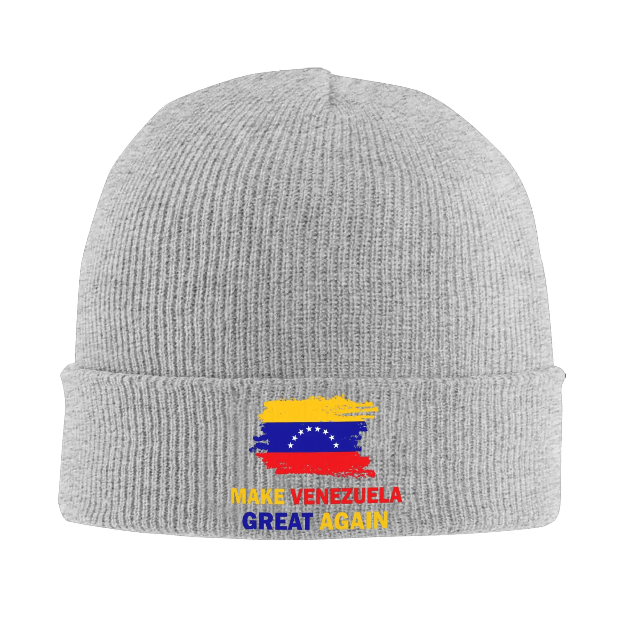 Adult Unisex Make Venezuela  Great Again Beanie Hats Venezuelan Y2K Cool Knit Hat Spring Kpop Caps Custom Warm Bonnet Hats