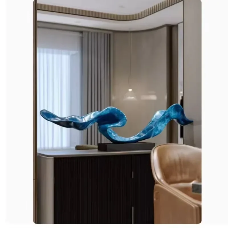 Modern abstract art sculpture, creative resin decoration, environmentally friendly front desk porch decoration, hotel sales
