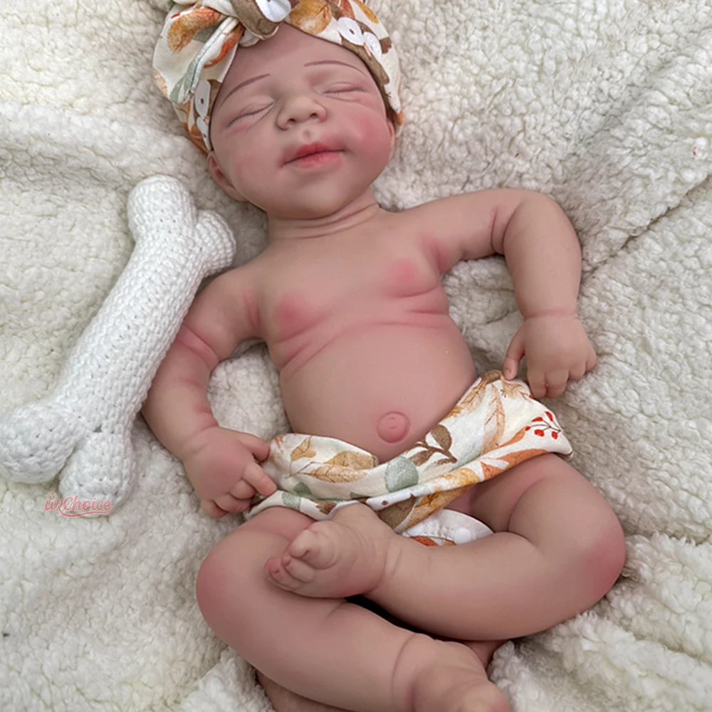 Handgefertigtes 19-Zoll-Reborn-Baby aus Pascale-Platin-Silikon, unbemalt und bemalt, waschbar, Geschenk für Puppelliebhaber, Sammler