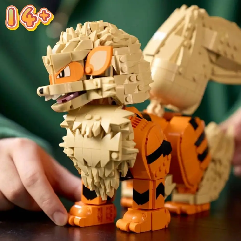 Spot Ornament 1190Pcs Realistic Flame Mane Creature Building Kit Assembly Christmas Puzzle Toy For Adult Builder