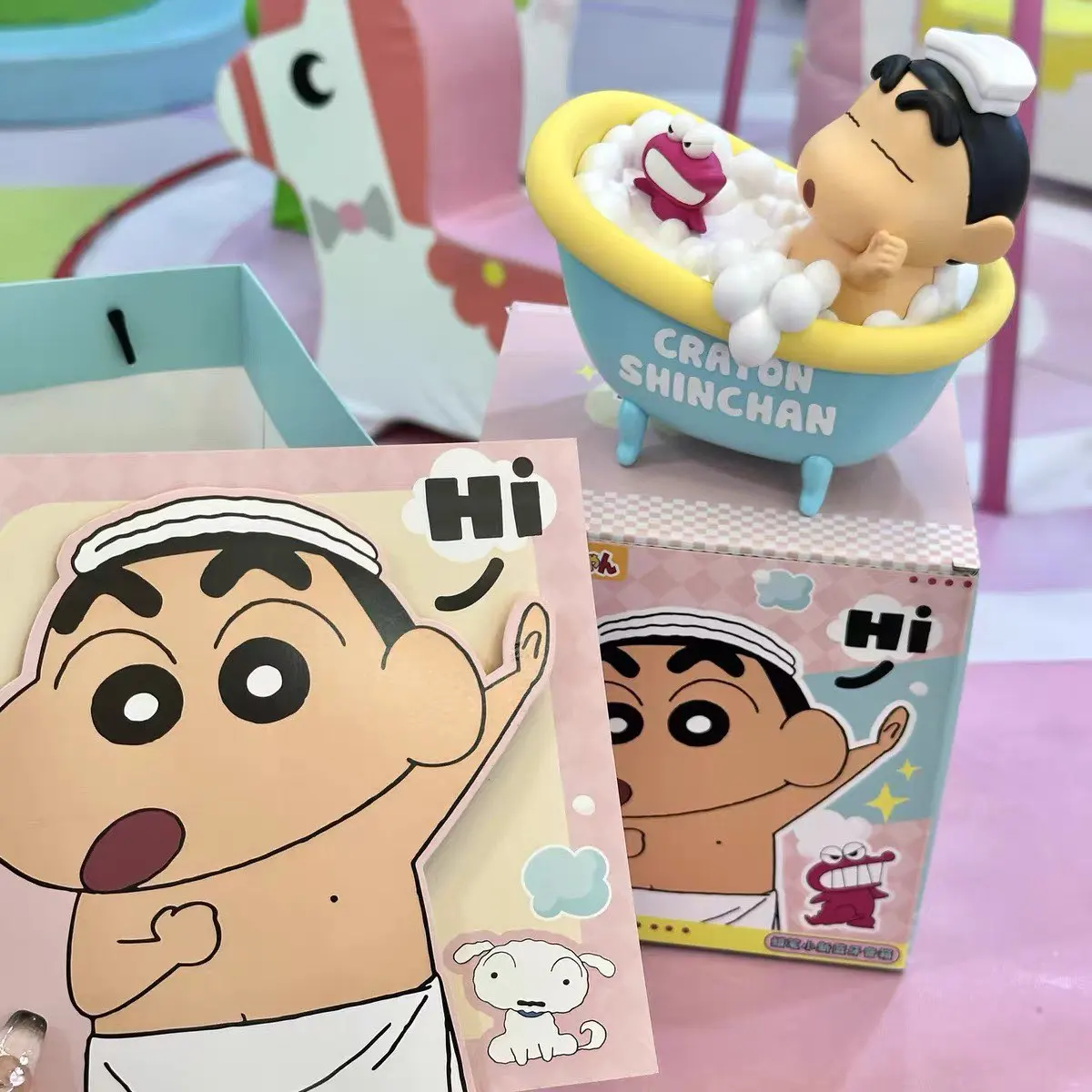 

Аниме-фигурки Crayon Shin-Chan, Bluetooth-колонка, игрушки, аудио-декор для ванной, украшения, игрушки для детей, подарок на день рождения