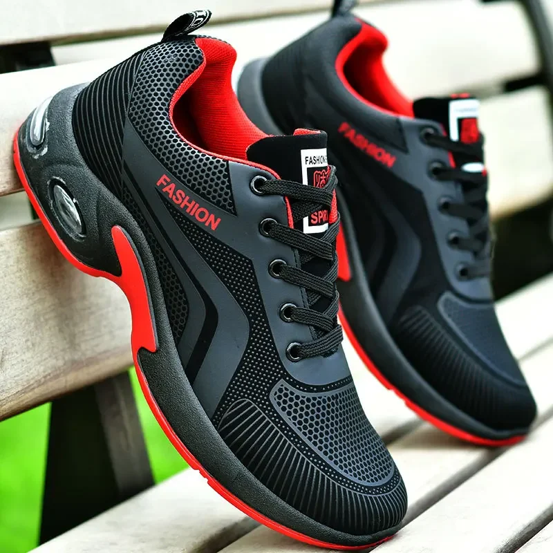 

Мужские повседневные кроссовки, новая дышащая спортивная обувь, мужские весенние модные противоскользящие износостойкие кроссовки для бега, уличная мужская обувь