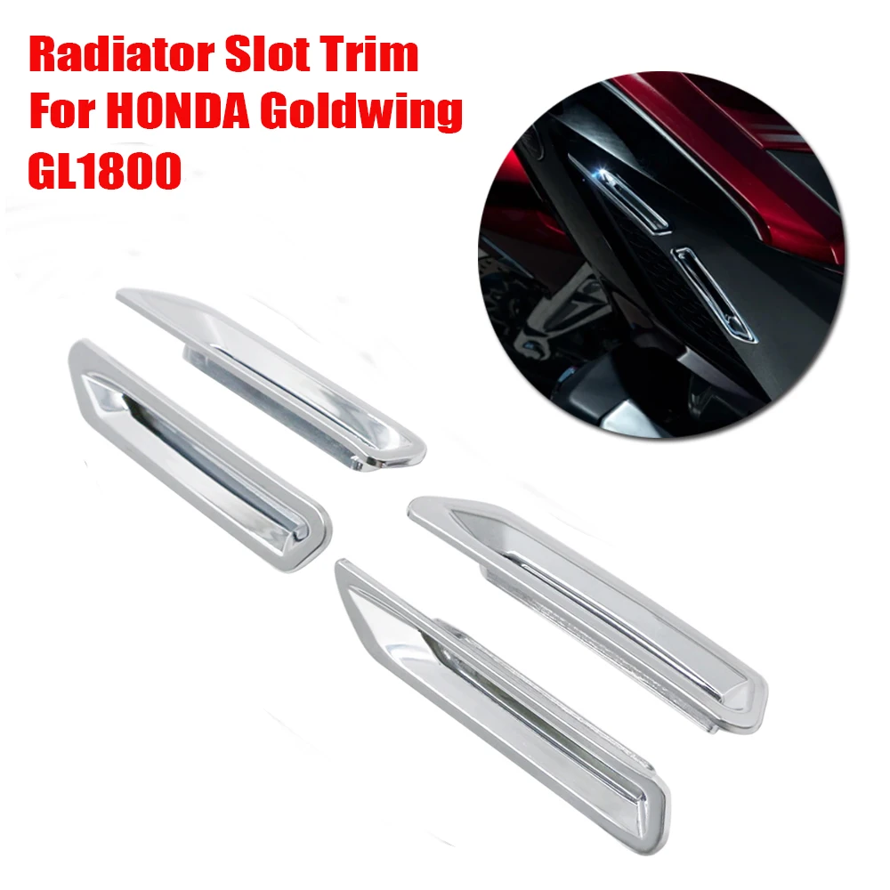 

GL1800 Chrome Accessories For HONDA Goldwing 1800 F6B GL 1800 2018 2019 2020 Motorcycle Decorative Cover Radiator Slot Trim