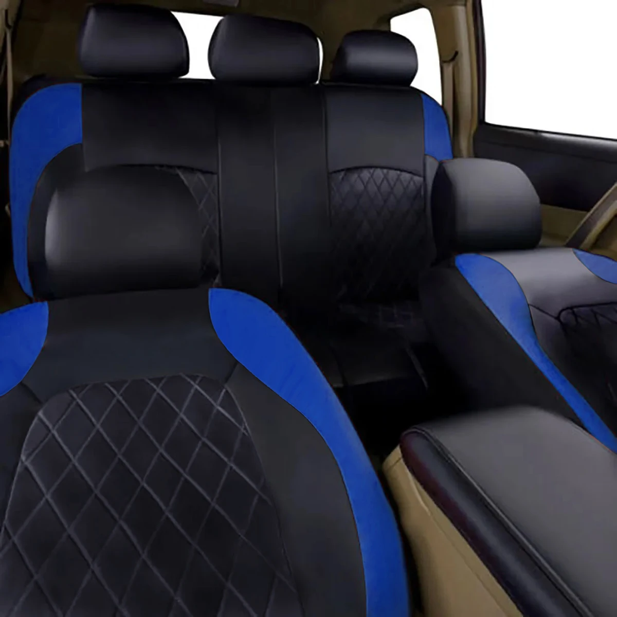 Ganzjahres-Autositzbezug aus PU-Leder, vollständig umschlossener Sitzschutz, wasserdicht, universelle Passform, Limousine, SUV, Pick-up-LKW-Sitz – Detail 16